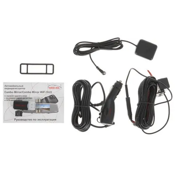 Видеорегистратор Sho-Me Combo Mirror WiFi Duo GPS ГЛОНАСС 136 ° черный